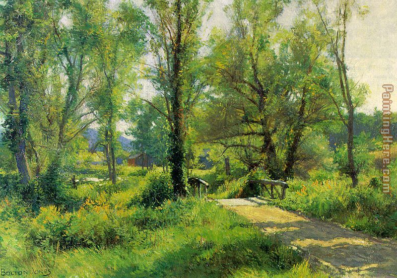 Hugh Bolton Jones Road to the Farm painting - Unknown Artist Hugh Bolton Jones Road to the Farm art painting